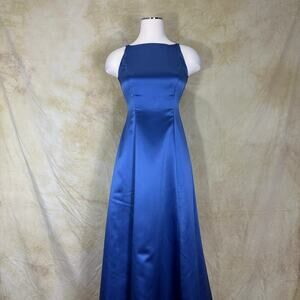 Vintage 90s Blue Formal Gown